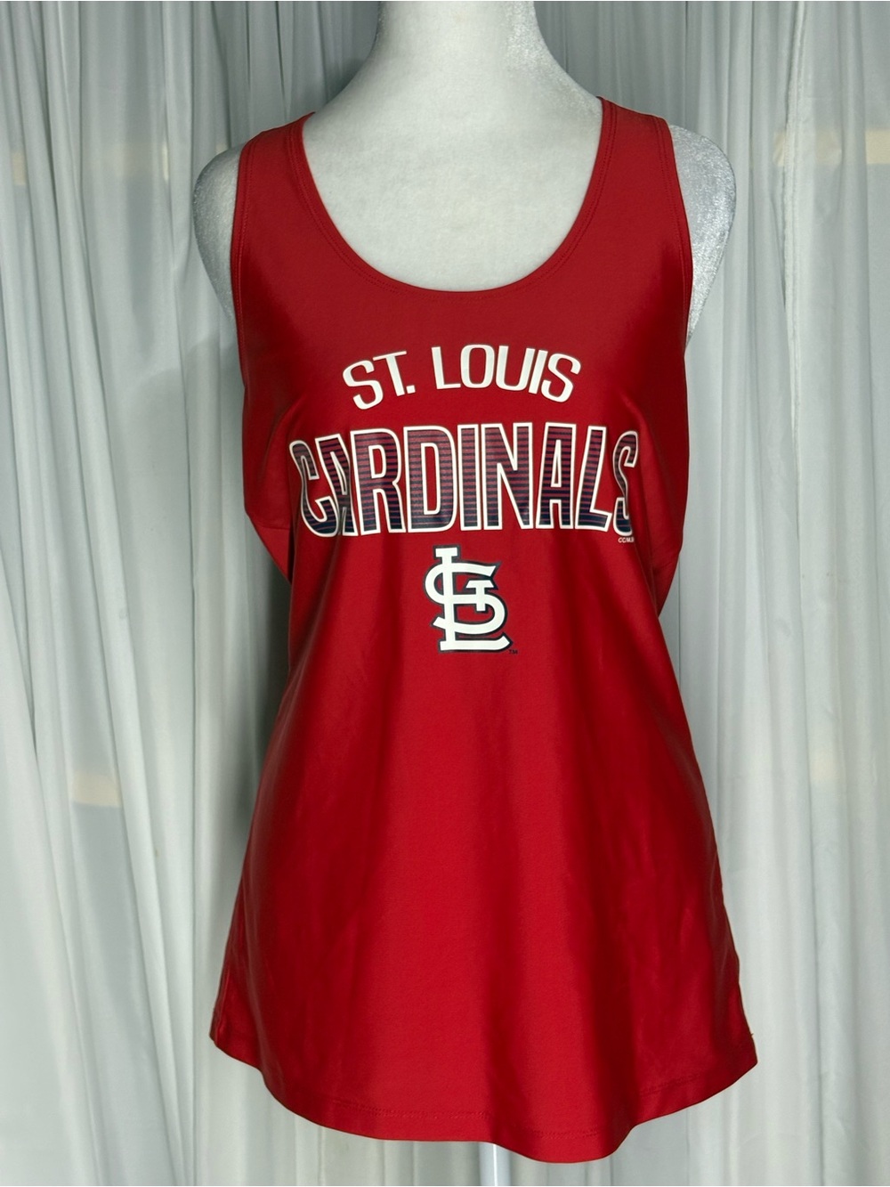 St. Louis Cardinals Women's Red Tank Top - Team Logo Size M